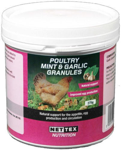 Nettex Poultry mint and garlic granules