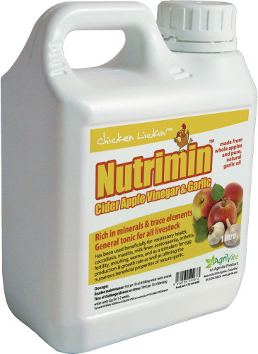 Chicken Lickin Nutrimin Cider Apple Vinegar and Garlic 1 liter